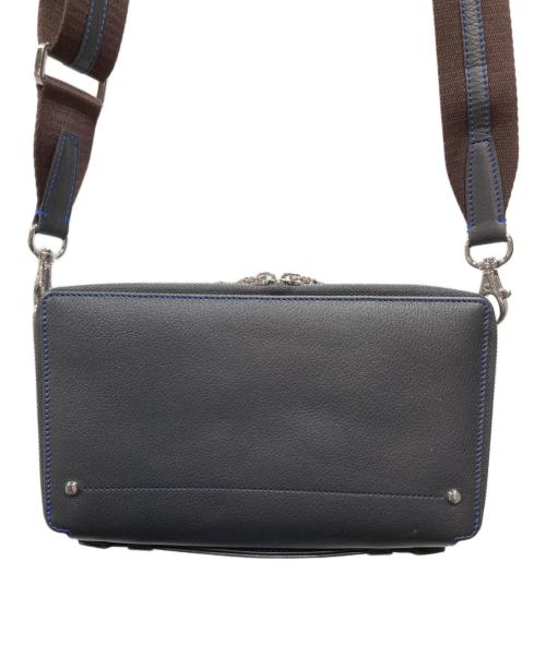 KIEFER NEU（キーファーノイ）KIEFER NEU (キーファーノイ) オーガナイザークラッチバッグ ネイビーの古着・服飾アイテム