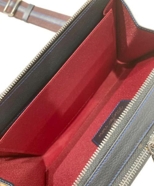 KIEFER NEU（キーファーノイ）KIEFER NEU (キーファーノイ) オーガナイザークラッチバッグ ネイビーの古着・服飾アイテム