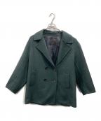 23区ニジュウサンク）の古着「MANTECOPureリバー Pコート」｜グリーン