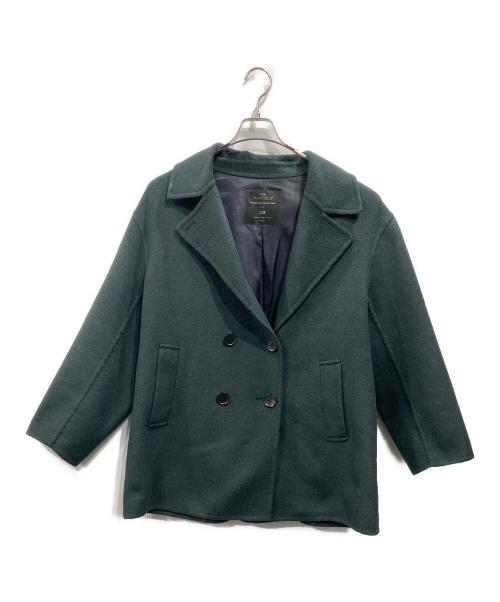 23区（ニジュウサンク）23区 (ニジュウサンク) MANTECOPureリバー Pコート グリーン サイズ:48の古着・服飾アイテム