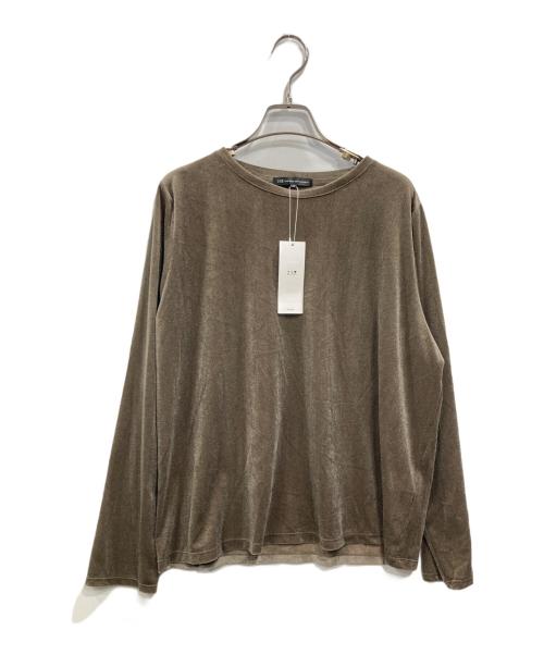 23区（ニジュウサンク）23区 (ニジュウサンク) シアーベロア ロングスリーブ Tシャツ ブラウン サイズ:48 未使用品の古着・服飾アイテム