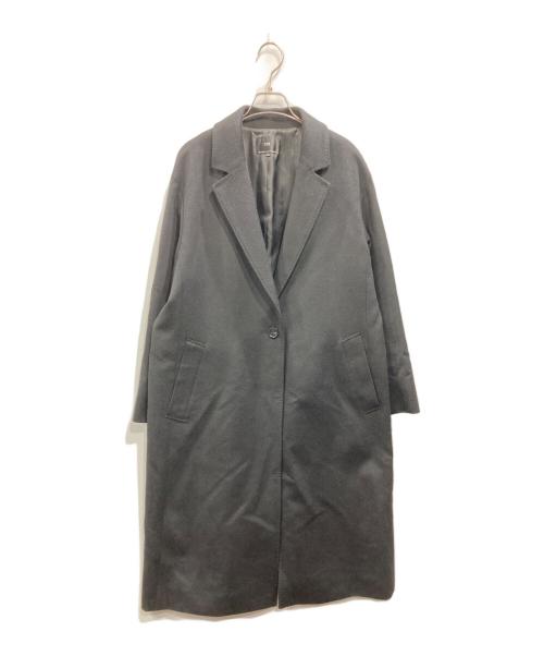 23区（ニジュウサンク）23区 (ニジュウサンク) ウールカシミヤビーバー チェスターコート ブラック サイズ:46の古着・服飾アイテム