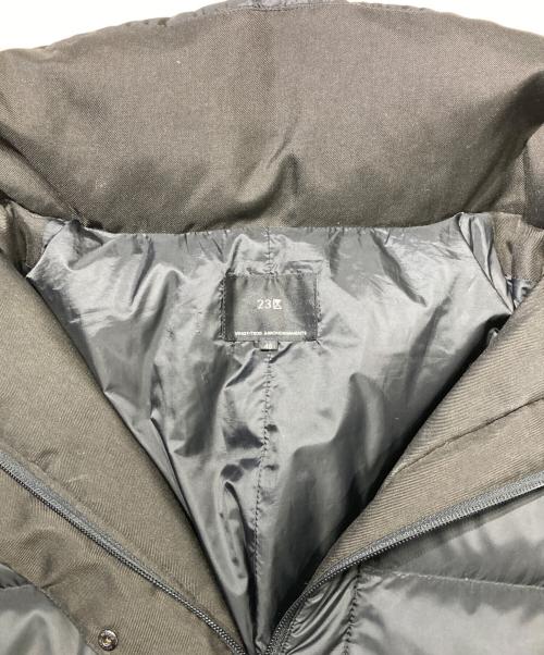 23区（ニジュウサンク）23区 (ニジュウサンク) 洗えるシレータフタ ロング ダウンコート ダークグレー サイズ:48の古着・服飾アイテム