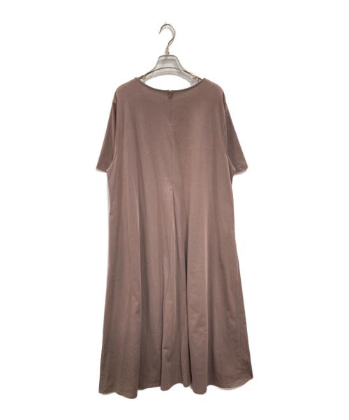 23区（ニジュウサンク）23区 (ニジュウサンク) カットソーワンピース パープル サイズ:48の古着・服飾アイテム