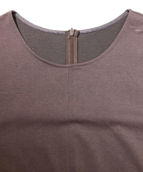 23区（ニジュウサンク）23区 (ニジュウサンク) カットソーワンピース パープル サイズ:48の古着・服飾アイテム