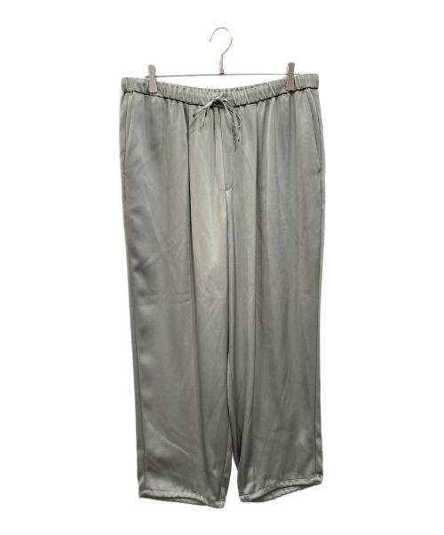 23区（ニジュウサンク）23区 (ニジュウサンク) 洗えるドレープサテン 2WAY ドロスト パンツ グリーン サイズ:50の古着・服飾アイテム