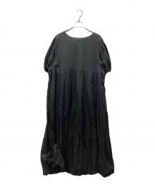 23区（ニジュウサンク）の古着「ソフトコットンローン ティアード ワンピース」｜ブラック
