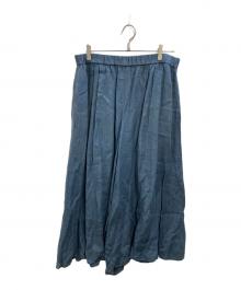 23区（ニジュウサンク）の古着「洗えるLIBECOリネン ガウチョ パンツ」｜ブルー