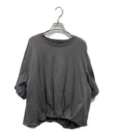 23区（ニジュウサンク）の古着「ツイストコットンプレーティング バルーンスリーブ カットソー」｜グレー