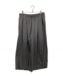 23区（ニジュウサンク）の古着「ツイストコットンプレーティング ワイド パンツ」｜グレー