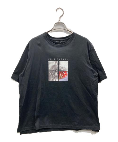 23区（ニジュウサンク）23区 (ニジュウサンク) JANE PACKERコラボ フォトプリント Tシャツ ブラック サイズ:46の古着・服飾アイテム