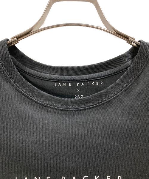 23区（ニジュウサンク）23区 (ニジュウサンク) JANE PACKERコラボ フォトプリント Tシャツ ブラック サイズ:46の古着・服飾アイテム
