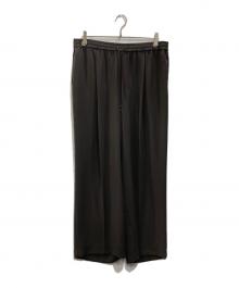 23区（ニジュウサンク）の古着「ストレッチジョーゼット ワイド パンツ」｜グレー