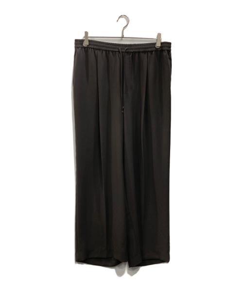 23区（ニジュウサンク）23区 (ニジュウサンク) ストレッチジョーゼット ワイド パンツ グレー サイズ:48の古着・服飾アイテム