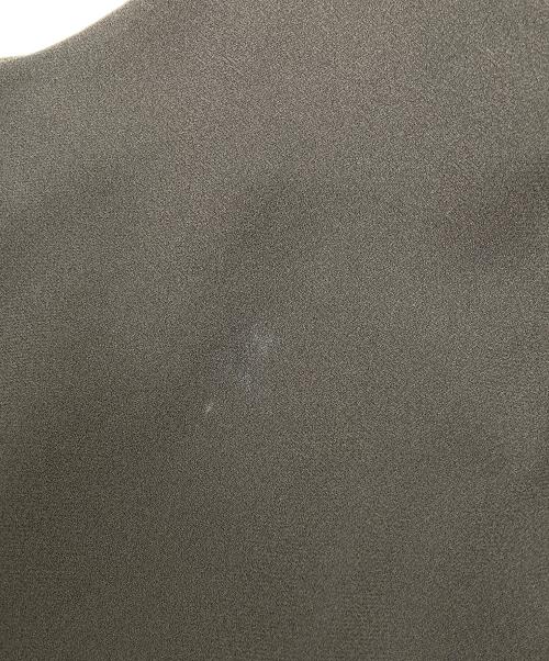 23区（ニジュウサンク）23区 (ニジュウサンク) ストレッチジョーゼット ケープデザイン カットソー ブラウン サイズ:46の古着・服飾アイテム