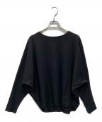 23区ニジュウサンク）の古着「ヴィスコースストレッチ ドルマンスリーブ ニット」｜ブラック