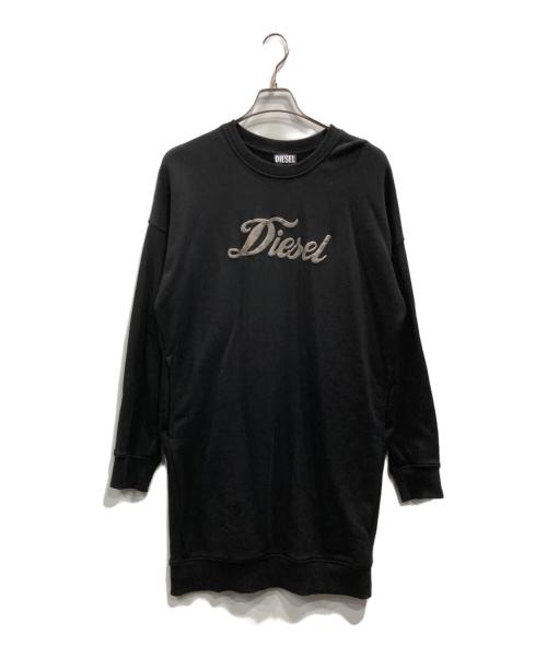 DIESEL（ディーゼル）DIESEL (ディーゼル) スウェットワンピース ブラック サイズ:XSの古着・服飾アイテム