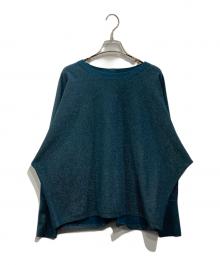 23区（ニジュウサンク）の古着「ヴィスコースストレッチ ドルマンスリーブ ラメ ニット」｜ネイビー