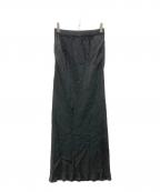 KAGUREカグレ）の古着「キュプラスカート」｜ブラック