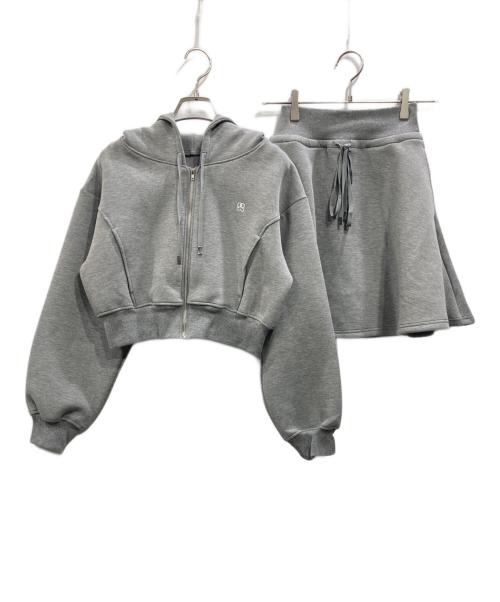 Snidel（スナイデル）Snidel (スナイデル) スウェットミニセット グレー サイズ:Free 未使用品の古着・服飾アイテム