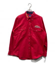 Wrangler（ラングラー）の古着「バック刺繍ボタンダウンシャツ」｜レッド