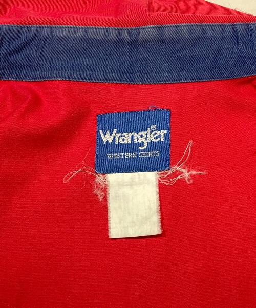 Wrangler（ラングラー）Wrangler (ラングラー) バック刺繍ボタンダウンシャツ レッド サイズ:不明の古着・服飾アイテム