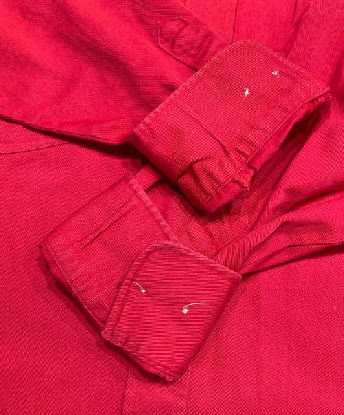 Wrangler（ラングラー）Wrangler (ラングラー) バック刺繍ボタンダウンシャツ レッド サイズ:不明の古着・服飾アイテム