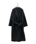 23区ニジュウサンク）の古着「MANTECOリバーロングコート」｜ブラック