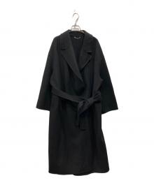 23区（ニジュウサンク）の古着「MANTECOリバーロングコート」｜ブラック