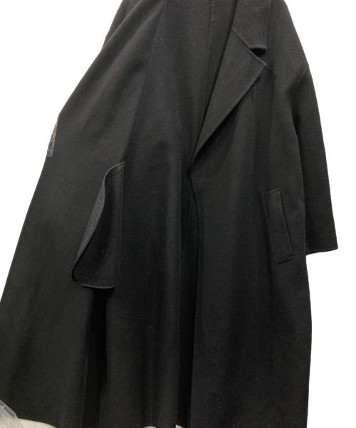 23区（ニジュウサンク）23区 (ニジュウサンク) MANTECOリバーロングコート ブラック サイズ:48の古着・服飾アイテム