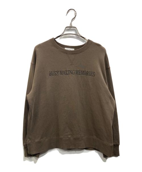 23区（ニジュウサンク）23区 (ニジュウサンク) ハイゲージテリー スウェット ブラウン サイズ:46の古着・服飾アイテム