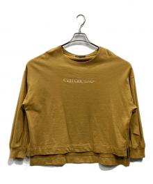 23区（ニジュウサンク）の古着「洗えるライトコットンテリー ロゴ カットソー」｜イエロー