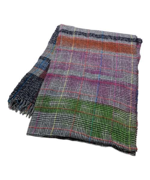 FALIERO SARTI（ファリエロサルティ）Faliero Sarti (ファリエロサルティ) チェックストール グレーの古着・服飾アイテム