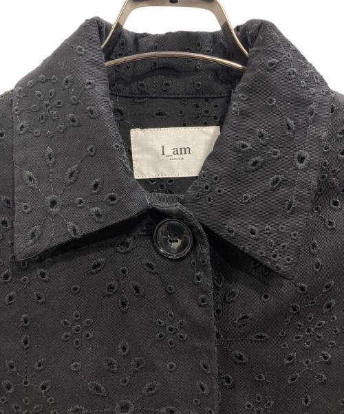 I AM（アイアム）I AM (アイアム) カットワークコート ブラック サイズ:Freeの古着・服飾アイテム