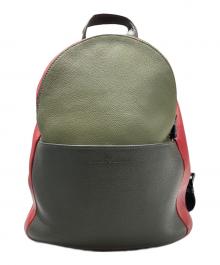 EMPORIO ARMANI（エンポリオ アルマーニ）の古着「レザーリュック」｜マルチカラー