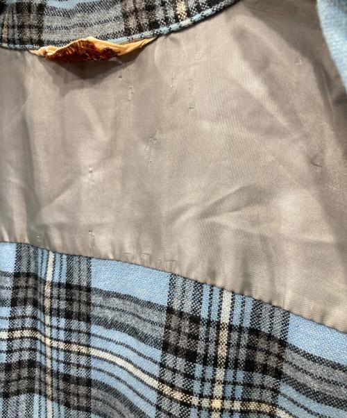 Fox Knapp（フォックスナップ）FOX KNAPP (フォックスナップ) チェックシャツ ブルー サイズ:Mの古着・服飾アイテム