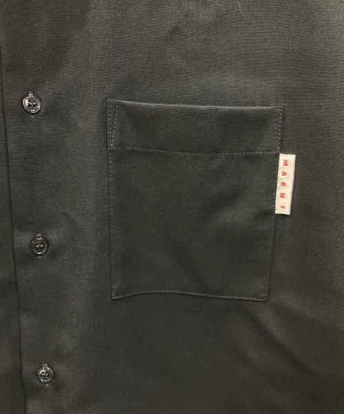 MARNI（マルニ）MARNI (マルニ) ウールトロピカルシャツ ブラック サイズ:44の古着・服飾アイテム