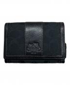 COACHコーチ）の古着「2つ折り財布」｜ブラック