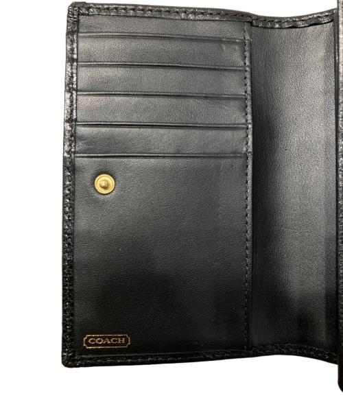 COACH（コーチ）COACH (コーチ) 2つ折り財布 ブラックの古着・服飾アイテム
