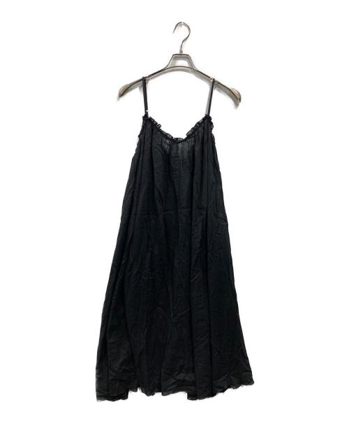 SLOBE IENA（スローブ イエナ）SLOBE IENA (スローブ イエナ) ギャザーキャミワンピース ブラック サイズ:SIZE Freeの古着・服飾アイテム