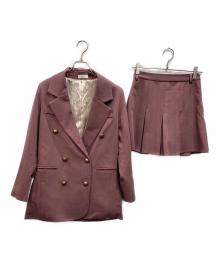 darich（ダーリッチ）の古着「シルエットカラーダブルジャケットセットアップ」｜パープル