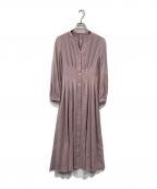 ANAYIアナイ）の古着「ソフトアムンゼンタックフレアワンピース」｜ピンク