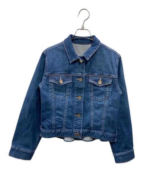 ANAYI（アナイ）ANAYI (アナイ) ストレッチデニムペプラム ジャケット インディゴ サイズ:38の古着・服飾アイテム