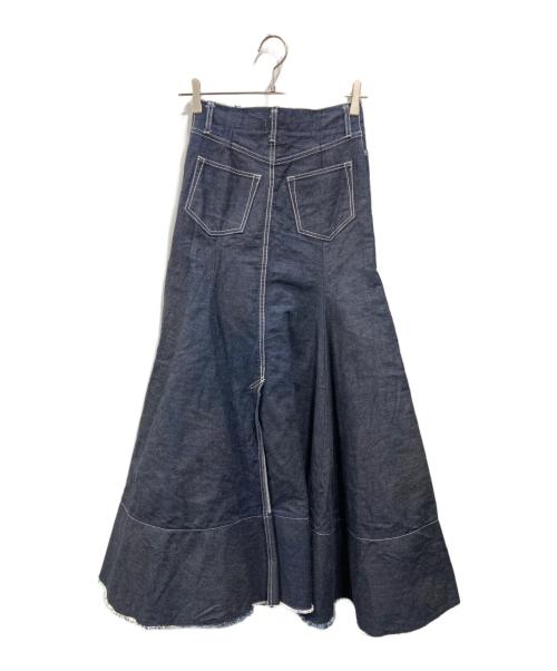 IRENE（アイレネ）IRENE (アイレネ) ホワイトステッチマーメイドロングスカート ネイビー サイズ:SIZE34の古着・服飾アイテム