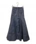 IRENE (アイレネ) ホワイトステッチマーメイドロングスカート ネイビー サイズ:SIZE34：4000円