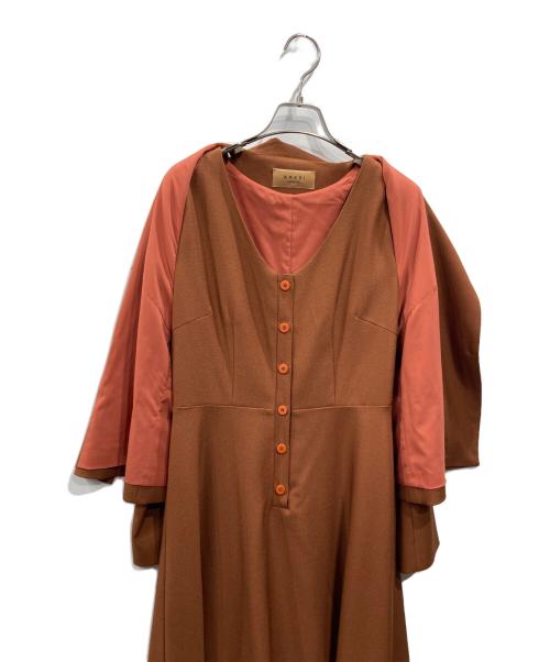 Ameri（アメリ）AMERI (アメリ) BUSTIER SET JACKET DRESS（ビスチェセットジャケットドレス） ブラウン サイズ:SIZE Mの古着・服飾アイテム