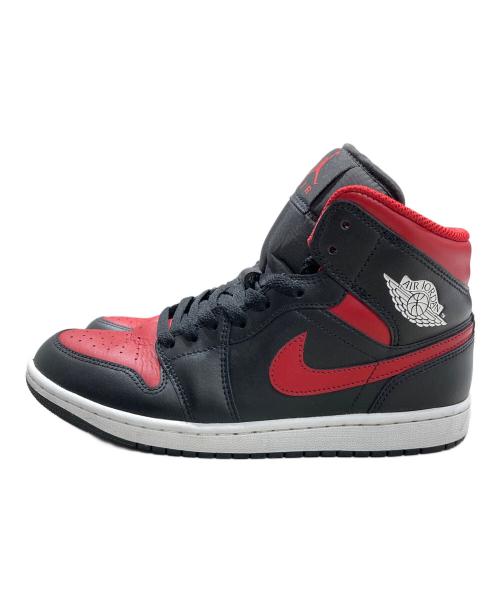 NIKE（ナイキ）NIKE (ナイキ) AIR JORDAN 1 MID レッド×ブラック サイズ:8の古着・服飾アイテム