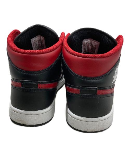 NIKE（ナイキ）NIKE (ナイキ) AIR JORDAN 1 MID レッド×ブラック サイズ:8の古着・服飾アイテム