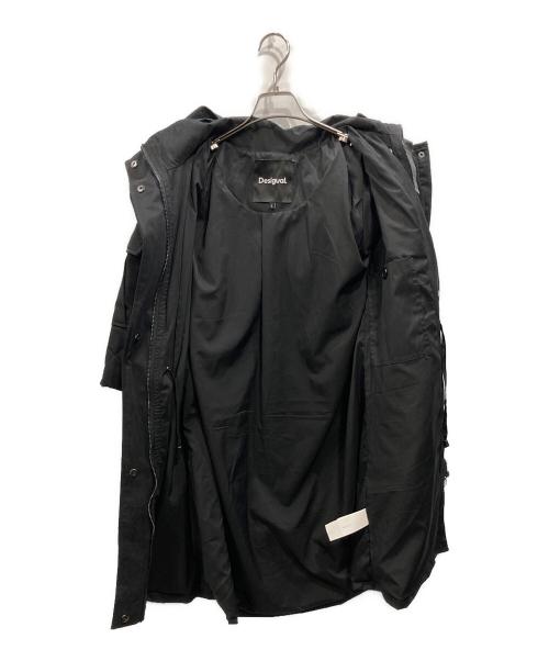 Desigual（デシグアル）Desigual (デシグアル) 2イン1コート ベスト付き ブラック サイズ:Lの古着・服飾アイテム