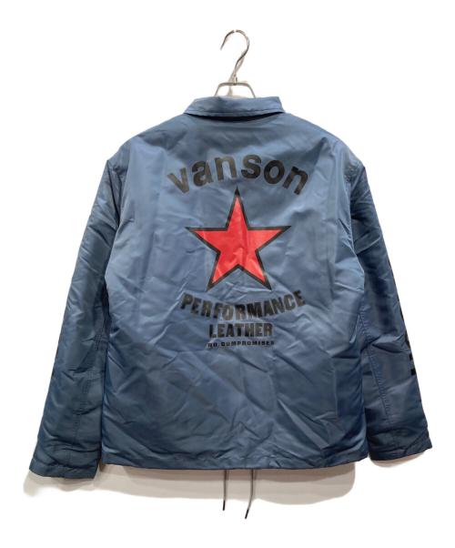 VANSON（バンソン）VANSON (バンソン) CUSTOM BOA LINING COACH JACKET ブルー サイズ:Lの古着・服飾アイテム